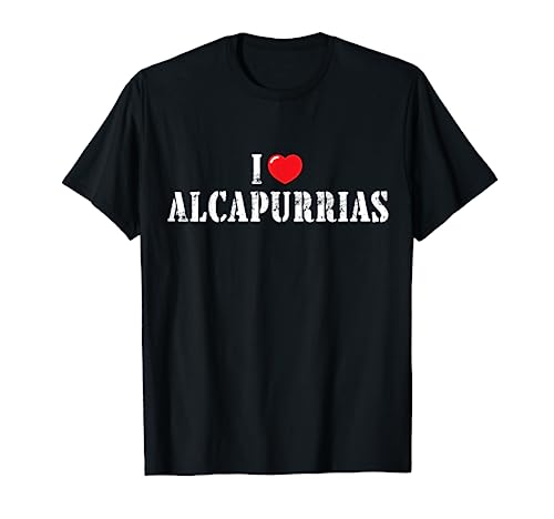 Ich liebe Alcapurrias für Alcapurrias Liebhaber T-Shirt