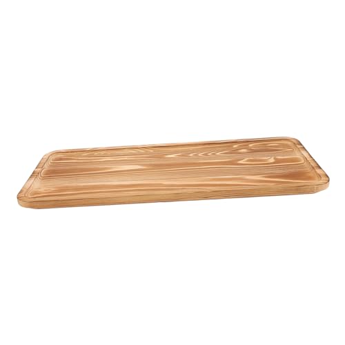 LAPYAPPE Rechteckige Servierplatten Und Tabletts Aus Holzpaletten Schlüsselservice Dekoratives Serviertablett Kuchenbutler Serviertablett Tablett Für Den Außenbereich Rechteckige