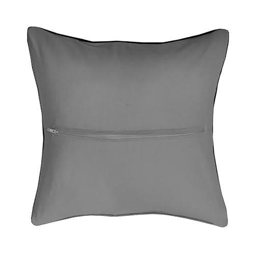 Thea Gouverneur Kissenrücken-Set - Für Kreationen mit Kreuzstich - Stickerei - Mit Reißverschluss - Für Erwachsene - Grau - 40x40 cm - 23.5903