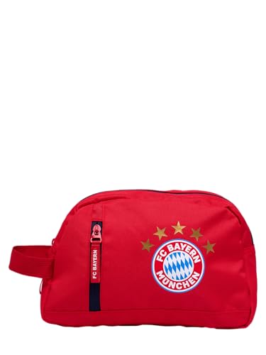 FC Bayern München Kulturbeutel I Waschbeutel I Kulturtasche Rot I Fußball