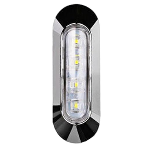 Jubepk Seitenmarkierungsleuchten für Auto, Anhänger, 4 LED-LED-Anhängerleuchten – 12/24 V LED-Seitenmarkierung, IP67 wasserdichte Kontrollleuchte, verbesserte Autolampe für Boot, Fahrzeug