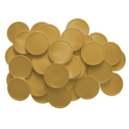 CombiCraft Kunststoff Wertmarken oder Pfandmarken Gold - Vorteilspack mit 1000 Stück - 29mm Durchmesser - Ideal für Gastronomie, Events und Firmenkatinen