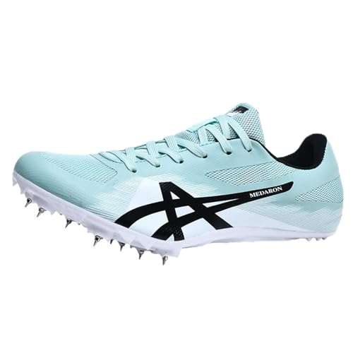 HENXUE Unisex Leichtathletik-Spikes-Schuhe, Renn-, Spring-, Sprint-Lauf-Sneaker, Atmungsaktiv, Für Herren, Damen, Jugendliche, Jungen, Leichtathletik,001,37