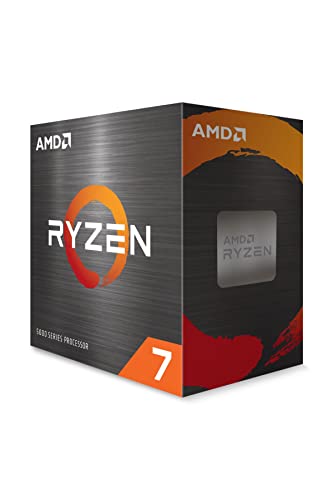 AMD Ryzen 7 5700X Prozessor (Basistakt: 3.4GHz, Max. Leistungstakt: bis zu 4.6GHz, 8 Kerne, L3-Cache 32MB, Socket AM4, ohne Kühler) 100-100000926WOF, Schwarz.