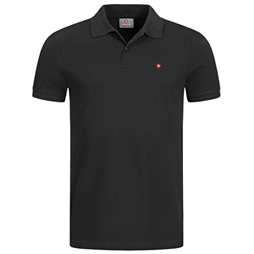 Höhenhorn 31J5 Waliss Herren Poloshirt Schwarz Gr. L