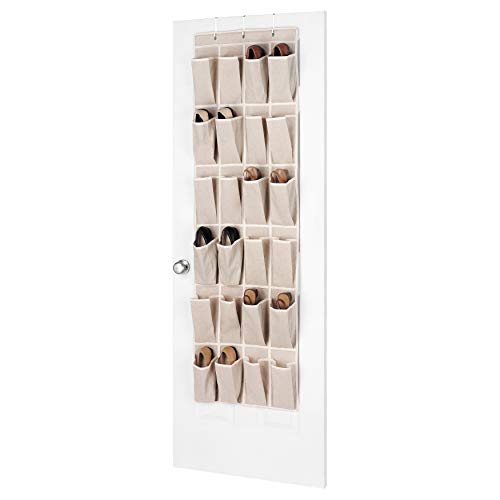 Whitmor 6082-13 Natürliche Leinen Soft-Lagerung Over-the-Tür-Schuh-Organisator