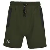 A2Z 4 Kids Kinder Active PE Sommer bequem leicht verstellbar athletischer Bund Sport Sommer Elastische Shorts für Jungen Alter 3-14 Jahre, Olive, 7 - 8 Jahre