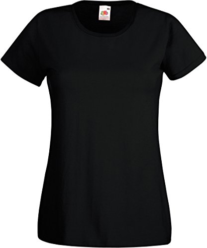 Basic T-Shirt "Valueweight" - für Damen Farbe schwarz Größe L