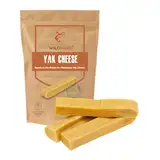 Wildfang® Yak Hartkäse Kaustab dem Himalaya Rezept für Hunde, Kauspielzeug, Langer Kauspaß, geruchlos, Nicht splitternd, alle Hundegrößen und Welpen, Himalaya-Yak-Hundekauknochen - 3 x M