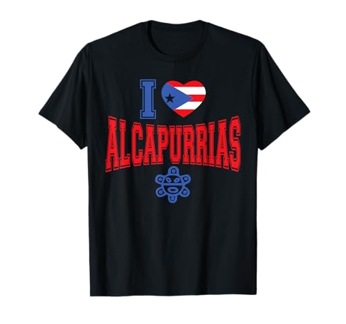 Puerto Rico Flagge Puerto Rican Food I Love Alcapurrias T-Shirt
