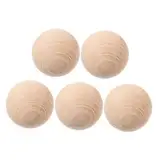 Toddmomy 5 Stück Buchenkrocket Rasenkrocketbälle Krocketbälle für Rasenspiele Holzkugeln gartenspiele Holz Kugeln für DIY Dekoration Holz Kugeln für Krocket Rundholz Krocket-Spiel Beige