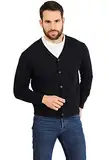 Jack Stuart - Herren Cardigan Aus 100% Merinowolle