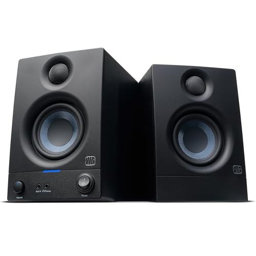 PreSonus Eris 3.5 Gen 2, 3,5"-Aktivlautsprecher für Multimedia, Gaming, hochwertige Studio-Musikproduktion, 50 W Leistung,Schwarz