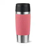 Emsa Travel Mug 360ml Classic Isolierbecher, Thermokaffeebecher to go, Komfort-Schraubverschluss, Edelstahl, 4h heiß und 8h kalt, dicht, spülmaschinenfest, 360°-Trinköffnung, koralle, N20209