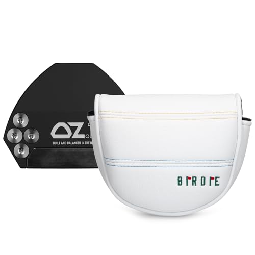 Golfschläger-Putterabdeckung, Vogel-Design, Magnetverschluss, Premium-Lederschlägerhaube, Golfschlägerabdeckung, passend für L.A.B. Golf OZ1 MEZZ 1 MEZZ1 MAX Putter
