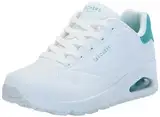 Skechers Damen Stand On Air UNO, Weißer Durabuck Velourslederbesatz In, 40 EU