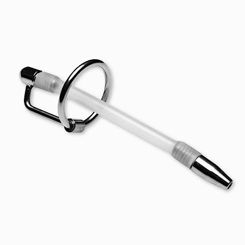 Dèmonia - Urethra-Stange Stainless und Silikon + 2 Ringe - Länge: 10,5 cm