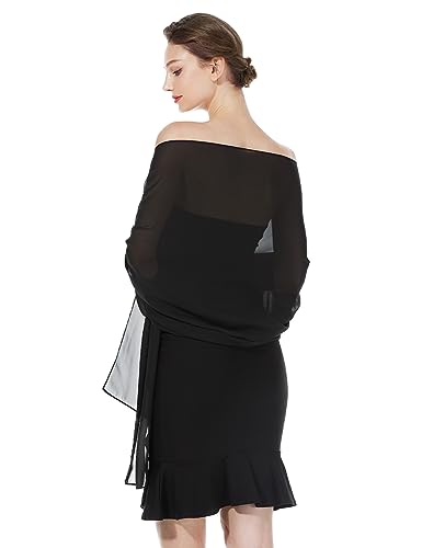 BEAUTELICATE Chiffon Schal Stola Damen Festlich Elegante Tücher Schultertuch Stola für Abendkleider Braut Festlich Sommer Hochzeits