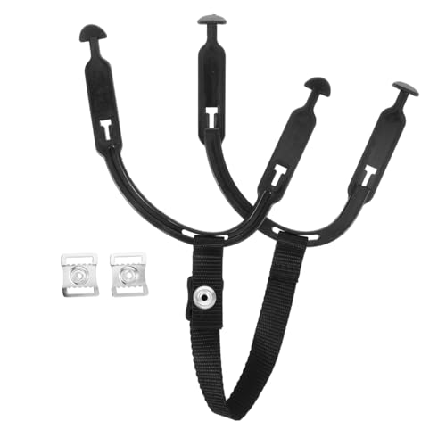 1 Set Hockey Helm Kinnriemen Ersatz Diy Kinnriemen FüR Hockey Und Eishockey, Verstellbar Und Komfortabel, Schwarz, Mit OhrbüGel FüR HelmzubehöR