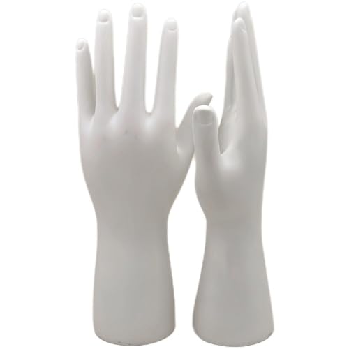 Zghhc 1 Paar Mannequin-handringständer Für Männer Und Frauen, Schmuck-Organizer, Armband, Armreif, Halskettenhalter Für Kette, Fingerring, Handschuh