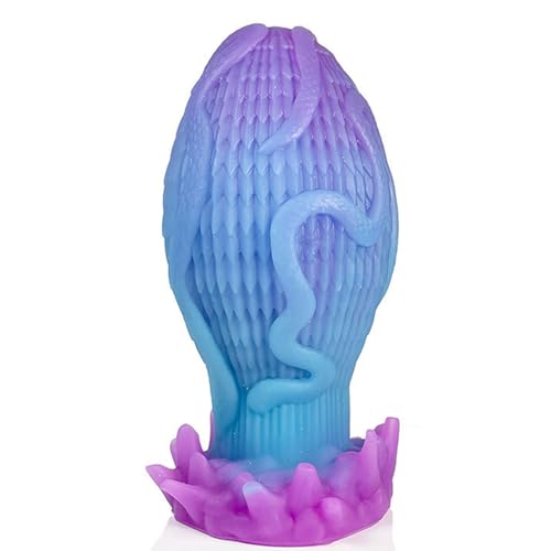 Eiform Groß Analdildo,Weiches Silikon Analplug Analdilatator mit Saugnapf