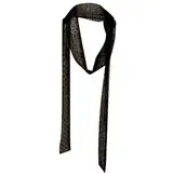 Watreketal Damen Spitzenschal, Schmaler Eleganter Haarschal mit Spitze, Ideal für Frauen, Polyester, Schwarz, Schal, Modezubehör