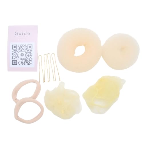BelliNoxx Dutt maker set für turnierhaar. 2pc haardonut, 2 haarnetze, 4 U-Form haarnadeln und 2 haargummis. Für frisur reiter, dressur, tänzer, ballerina von BelliNoxx (Blond)