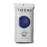 GOSHI Peeling-Duschtuch - reißfester Peeling-Waschlappen für alle Hauttypen - Indigoblau - Made in Japan