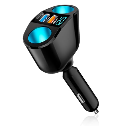 Car Charger, 12V/24V Auto USB Adapter Zigarettenanzünder, Zigarettenanzünder Verteiler, Auto Zigarettenanzünder USB, 120W Auto Ladegerät Zigarettenanzünder, USB Ladegerät Auto Geeignet für GPS