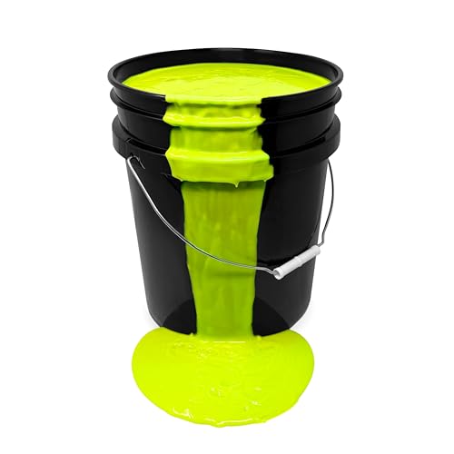 Milo UV-Neon-Eventfarbe, 1,8 l, Neongelb, fluoreszierende Partyfarbe für Rave, Events, Konzerte, leuchtet UV in Schwarzlicht, hergestellt in den USA, sicher für Haut, waschbar, ungiftig