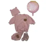 Baby Geschenk für Neugeborene Babygeschenk Geburt Babyparty Geschenkkorb Geschenkbox Babybox Babykleidung Babyset Baumwolle Jogger Jogginganzug Mädchenset Jungenset