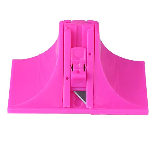 Yunxwd Passepartout Schneideplotter - Bidirektionaler Karton Präziser Passepartout Cutter mit 45 und 90 Grad Klingen für Kunst Bilderrahmen Karton Papier Leder Vinyl (Rosa)