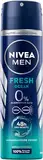 NIVEA MEN Fresh Ocean Deo Spray, Deo ohne Aluminium (ACH) mit 48h Schutz, Deodorant mit einzigartiger INIFINIFRESH Formel und NIVEA MEN Pflege-Komplex (150 ml)