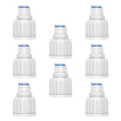 PAROAD 8 PCS I-Form Quick-Fitting, 3/4 Zoll Weiblich auf 1/4 Zoll Push-Fit Schnellanschluss für Wasserfilter Schlauch, Umkehr-Osmose, Wasser-Installationen (3/4 auf 3/8 Zoll (19,05mm auf 9,53mm))