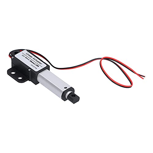 30mm DC 12V Linearaktuator Mini Electric Linear Motion Actuator Kurzschlussschutz T-Typ Schraube(Hub 30mm-30mm/s-20N)