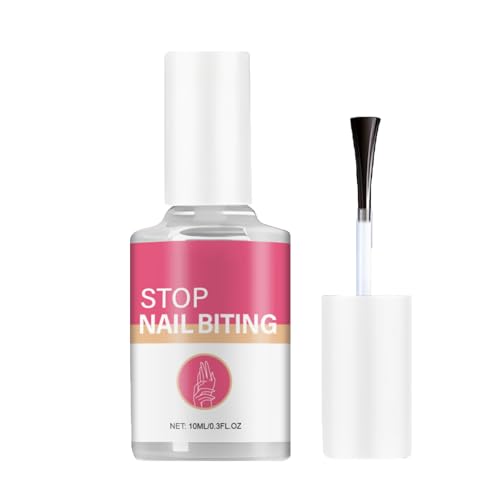 Stop Nägelkauen Nagellack - 10ml Daumenlutschen Stop Nails Polish - natürlich, anti nagelkauen, gegen fingernägel beißen - No Bite Nagellack für Erwachsene und Kinder, Schnelle und einfache Anwendung