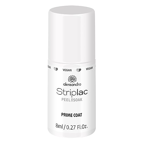 alessandro Striplac Prime Coat – UV Base Coat für extra langen Halt bei Striplac – Ideal als Vorbereitung für die Maniküre – Vegan und tierversuchsfrei – 8 ml