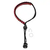 Create idea Kamera-Handschlaufe mit 1/4 D-Ring-Schraube Verstellbare Kamera-Handschlaufe Lanyard Kompatibel mit Insta 360 X3 Selfie-Sticks Action-Kameras Schwarz Und Rot