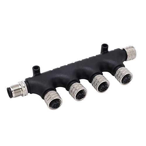 NMEA 2000 MultiPort T-Stecker, NMEA 2000 4-Port MultiPort T-Stecker 5 Pin Backbone Drop Kabel 4 Port MultiPort T-Abschluss für Lowrance Netzwerke