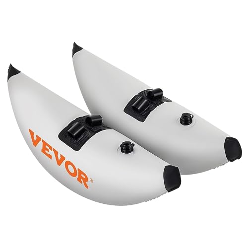 VEVOR Unisex Aufblasbarer Auslegerschwimmer mit Sidekick-Armen Gepäck-Handgepäck, Weiß, 2,1-2,4 m