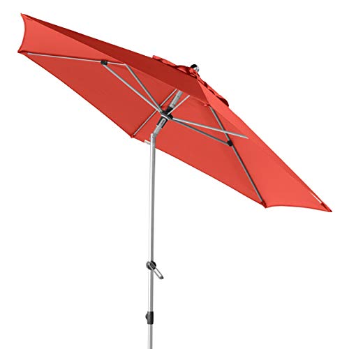 Doppler EXPERT Auto Tilt 280 – Knickbarer Sonnenschirm für Balkon oder Terrasse – Regenabweisend – ca. 280 cm – Terra