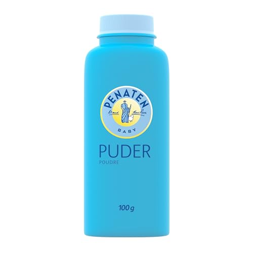 Penaten Puder, Babypuder für ein frisches und trockenes Hautgefühl, Körperpuder für Babyhaut, 100g