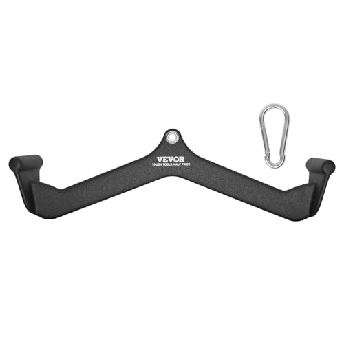 VEVOR Unisex – Erwachsene LAT-Pulldown-Anbaugeräte Trizeps-Zugvorrichtung, Schwarz, 580x115x170 mm