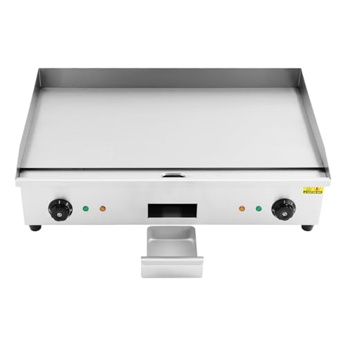 Hoher Wirkungsgrad Gastro Elektrische Grillplatte Bratplatte Teppanyaki Elektrogrill Temperaturregelung Elektro Griddleplatte Grill TischgeräT GastrobräTer Kommerziell Griddle GroßE KochfläChe BräTer