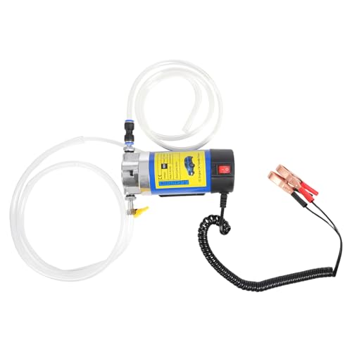 Dieselpumpe Ölabsaugpumpe Kraftstoffpumpe 12V 100W Motorölförderpumpe Diesel Absaugpumpe für Motorölwechsel Ölpumpe, 1-4 L/min Motoröl Umfüllpumpe mit 3 Schläuche