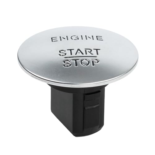 Schlüssellos Start Stop Knopf Keyless-Go Für Mercedes W205 W176 W246 S204 W204 for 2215450714 Silber