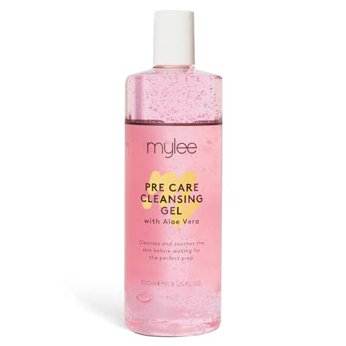 Mylee Pre Care Gel zum Kühlen und Reinigen der Haut vor dem Wachsen, Hautreiniger vor der Enthaarung/Waxing für alle Hauttypen, 500 ml