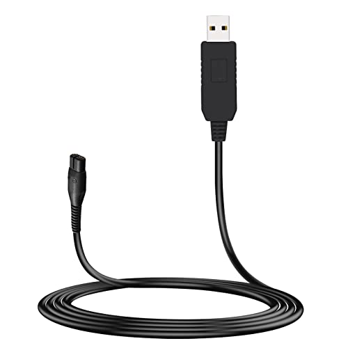 MEROM 4.3V USB Netzkabel Kabel Kompatibel mit Philips A00390 Oneblade Rasierer QP2520 / 20 QP2520 / 30 QP2520 / 64 Ladekabel Netzteil