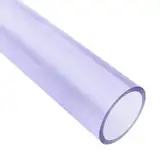 PVC-U Druckrohr Transparent Ø25mm | 1000mm Lang | Wandstärke: 1,5mm | PVC Rohr TRANSPARENT für Poolverrohrung | (Ø25mm | 1000mm Lang)