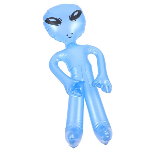 GAROZATION Alien-Ballon Außerirdische UFO Alien-kostüm Alien Sprengen Jumbo Aufblasbarer Marsmensch Alien in Die Luft Sprengen Vereiteln Sprengen Sie Alien-blau in Die Luft Riese PVC Blue